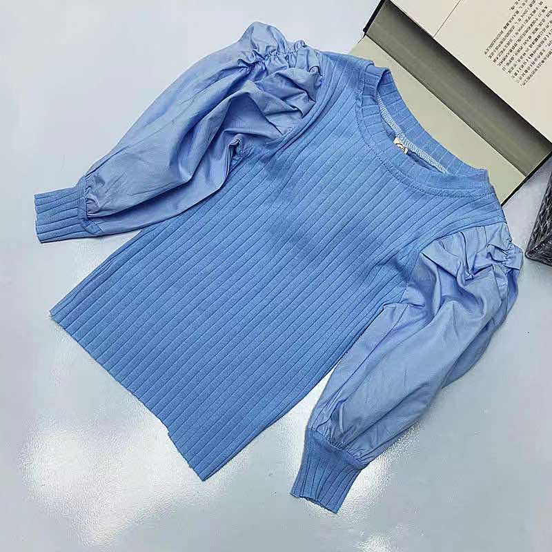 Spring Autumn  Baby Girls Long Sleeve Shirt Princess Shirt for T-Shirt Casual Clothes Kid Girl Short Sleeve Tops Pullover