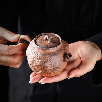 150ml Raw Ore Rough Pottery Tea Pot Handmade Tea Set Single Pot Tea Kettle Tea Ceremony