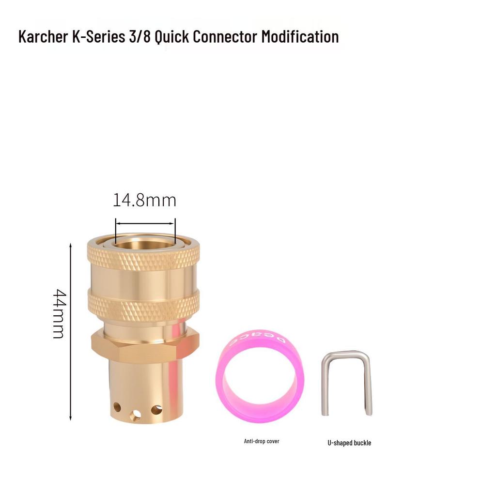 High-Pressure Copper Quick-Connect Water Hose Adapter for Car Washers