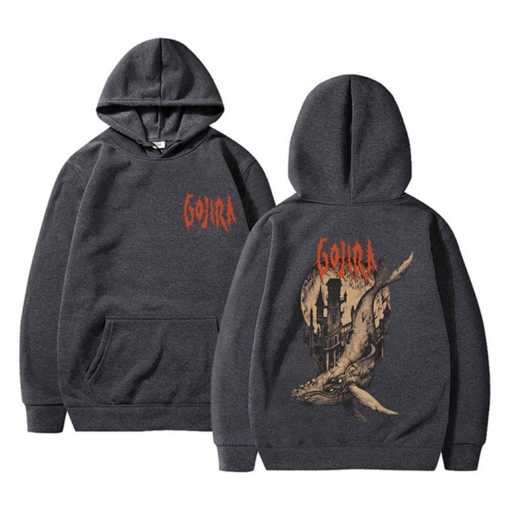 La ropa deportiva para hombre de doble cara con estampado Vintage Rock de la banda de metal francesa Gojira de Mars to Sirius Whale es holgada y a la moda