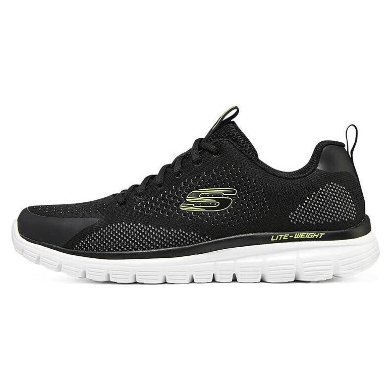 Skechers Arch Fit Comfortable Low-Top Casual Running Shoes Men sneakers Black White 8790084-BKLM 39.5