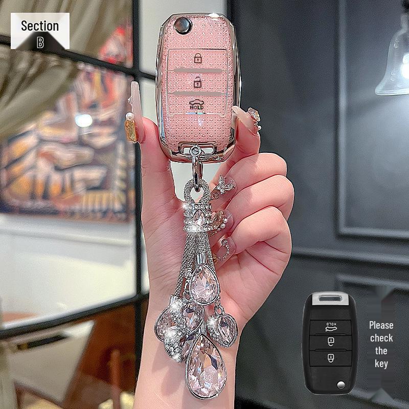 Kia Key Cover: Compatible with K3, Sportage, K5, K2, K4, KX3, KX5, KX1, Sorento, Telluride, Seltos - New Style.
