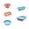 Formă de silicon pentru tort Formă de silicon pentru pâine prăjită Formă de silicon pentru flan cu burete Formă de copt pentru tort cu căpșuni Forme de silicon 3D pentru pâine și patiserie DIY