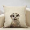 Animal Portrait Bear Lion Tiger Deer Cushion Cover Home Decoration Linen Pillow Cover 45x45cm Sofa Pillow Case Children's Gift
