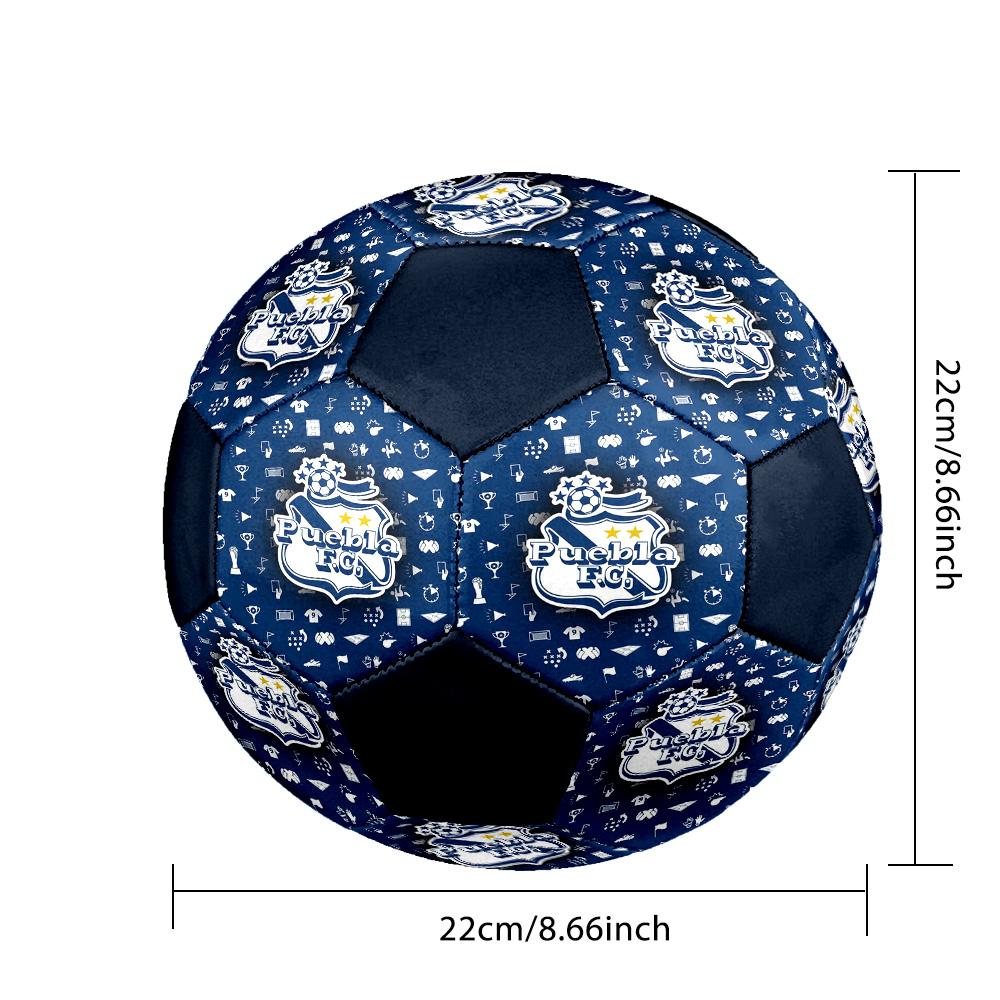 Puebla Indoor Soccer Ball Colorful All Ages Size 5 Machine Stitched PVC Competition Ready Durable High-Bounce