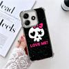 Sweet And Edgy Cartoon Skeleton Soft Phone Case For Xiaomi Redmi Note 14 15 Pro Plus 13 12 11S 11T 5G 10 9S 9 Plating Anti-Fall