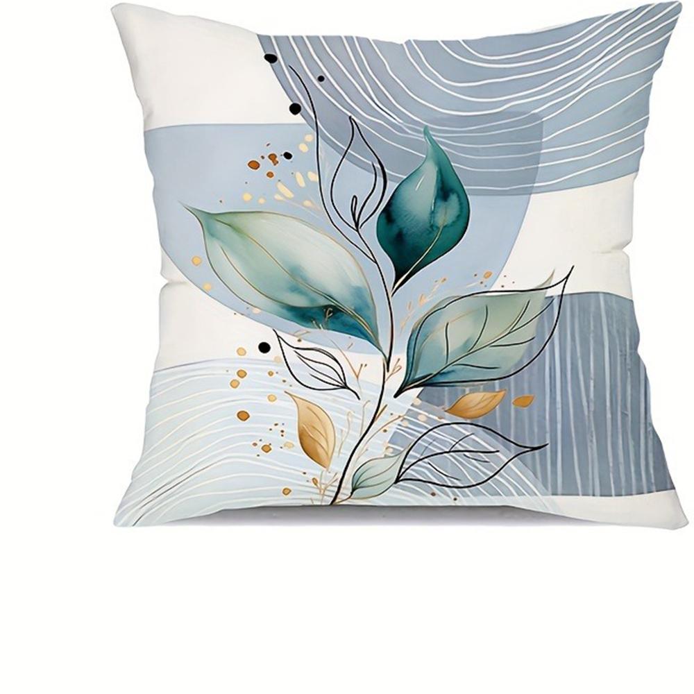 Minimalist Greenery - Line Pillow CoversLiving Room Sofa Cushion Cover, Soft and Comfortable, Bedroom Room Decoration