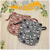 Drawstring Bag, Accessory Pouch, Japanese Pattern, Cat Print, Cosmetic Pouch, Drawstring, Lined, Jap
