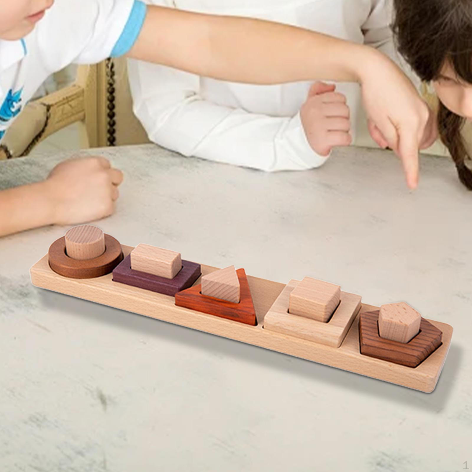 

Деревянный сортировщик фигур Детские развивающие игрушки Сортировочная игрушка Сопоставление Style B