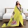 Soft Warm BlanketGirls Boys Camping Daring Heart UmaMusume Pretty Derby Throw Blanket  Flannel  For Bedroom Funny Sofa Bed Cover