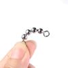 5pcs Eight-figure Ring Fishing Rolling Bead Chain Connector  Trolling Rig Saltwater