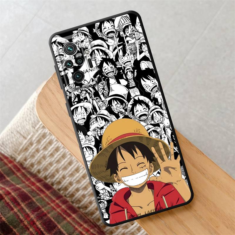

Case for Xiaomi Redmi 14C 9A A3X A1+ K40 Pro A5 9 12C A2+ 10C K80 A4 9C A3 10A 13C 9T Black Soft Shell One Piece Luffy Anime Redmi A5 4G (171mm)