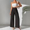 Women Fashion Casual Trousers High Waisted Wide Leg Pants