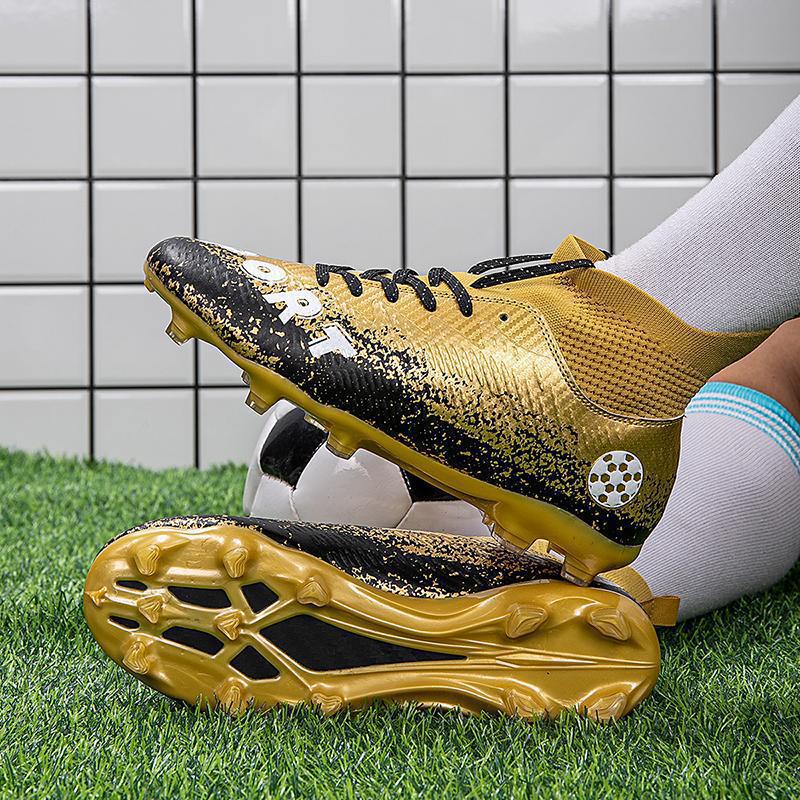 High Top Ag Long Nails Tf Broken Nails Outdoor Grass Training Adult Children Youth Game Football Shoes 35