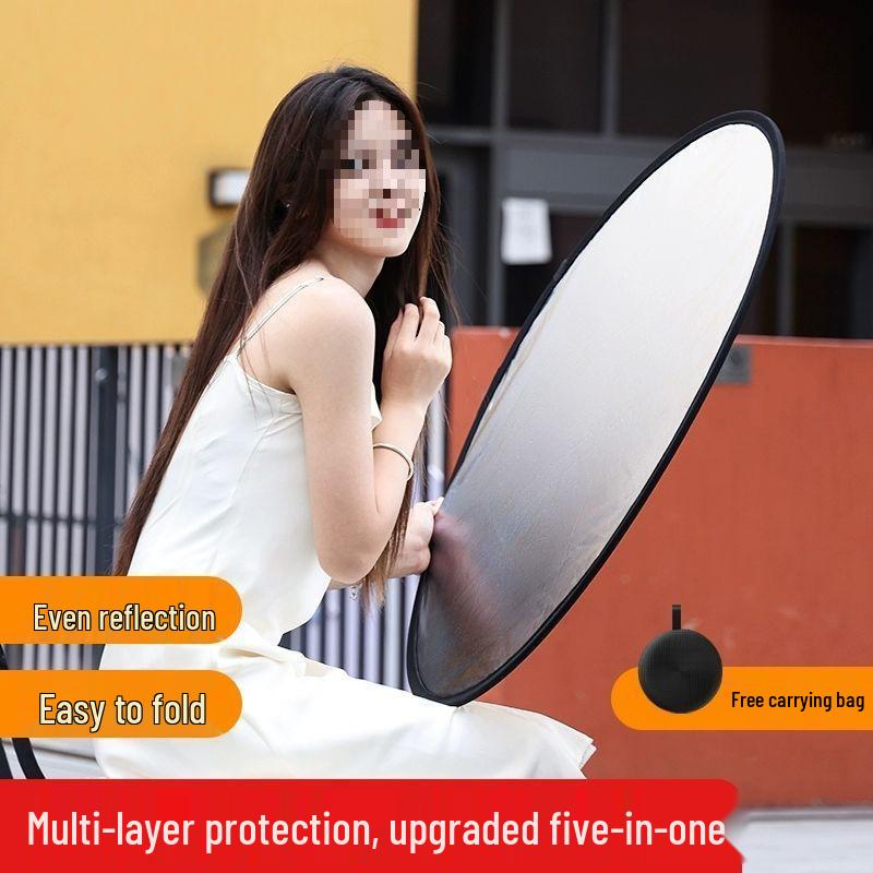 Foldable Studio Fill Light for Live Streaming & Outdoor Photography - Portable Reflector Panel
