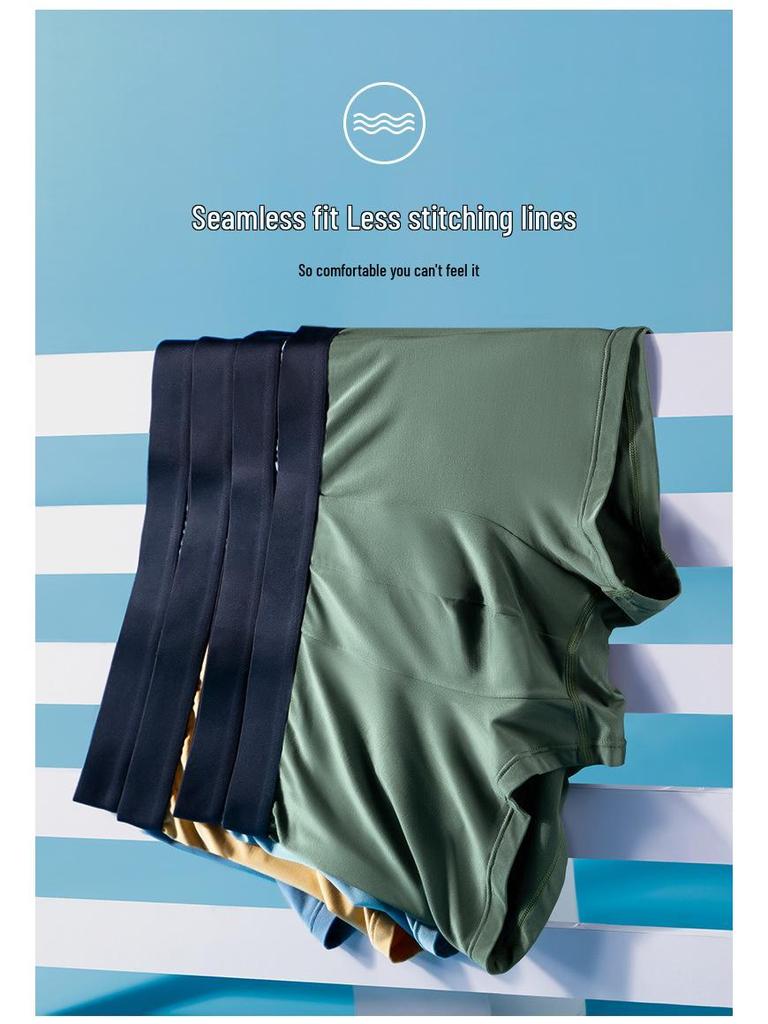 60s Style Men's Lenzing Modal Mid-Rise Antibacterial Breathable Boxer Briefs