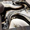Marble Area Rug, Polyester Non Slip, Washable Low Pile, Machine Made, Living Room Bedroom Decor, Indoor Floor Mat