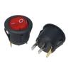 10PCS Mini 3 Pin 2 Position With Light Rocker Switch KCD1-105 Power Switch