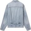 Levis Comfortable Loose Button Simple Long Sleeve Jacket Men Jacket Light-Blue 0016W-0001