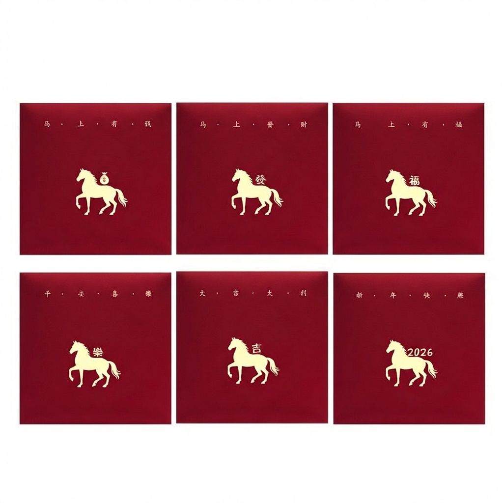 Small Red Envelope Money Bag, Festival Wallet, Gift Decoration, Horse-shaped Red Envelope Paper