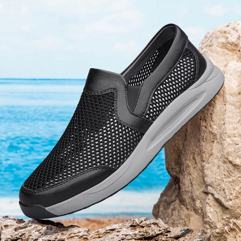 2024 Summer Hot Selling Hollow Lightweight Mesh Shoes Beach Men's Camping Shoes Outdoor Driving Shoes Minimalist for Men‘s