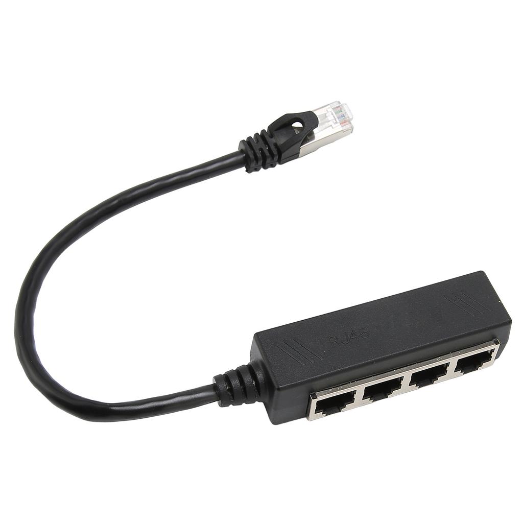 RJ45 Ethernet Splitter Cable One Point Four Ethernet Cable Splitter ABS PCB RJ45 Splitter Adapter