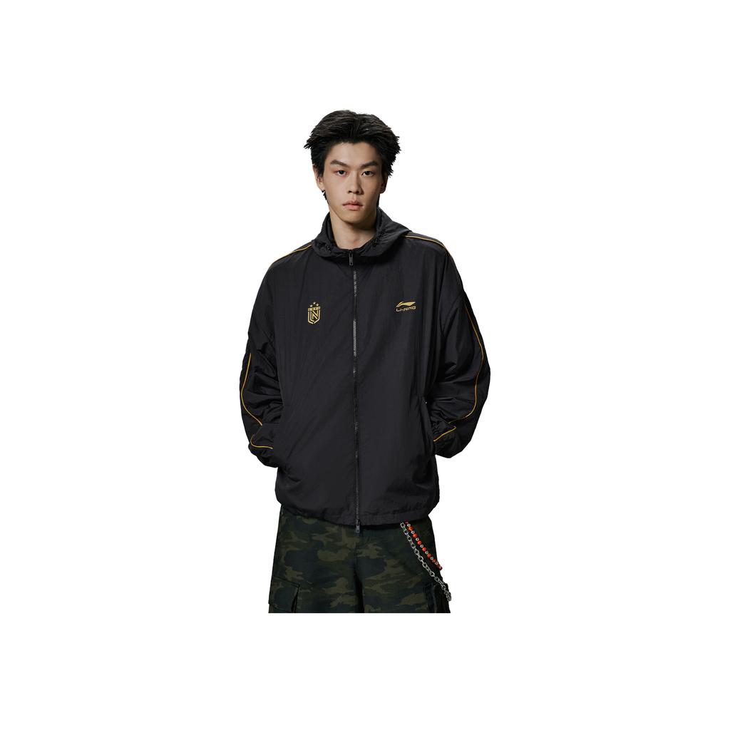 Li Ning Sports Lifestyle Series Hooded Logo Couple Windbreaker Unisex Outerwear AFDVH29-1