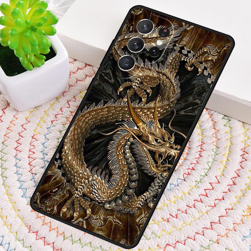 The Chinese Zodiac Dragon Colorful Phone Case For Samsung Galaxy note 10 pro S26 S25 S24 S23 S22 Ultra Plus S21 FE S20 Cover