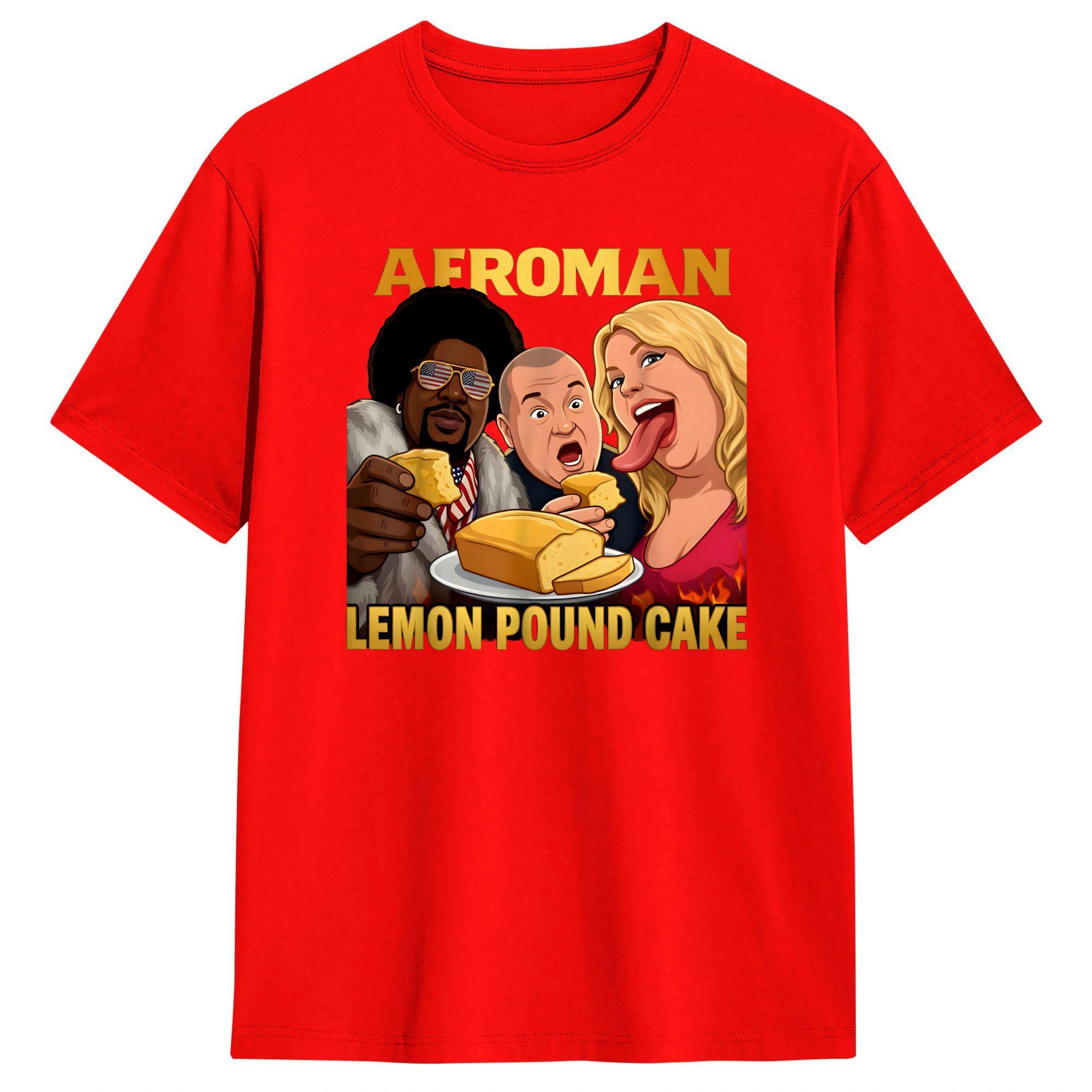 Afroman Justice for Lemon Pound Cake Cotton T Shirts  Hip Hop Tee Shirt for Men Summer Y2K Classic Print Short Sleeve Tees S