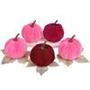 Velvet Artificial Pumpkins 5 Vibrant Fall Decorations For Halloween Party Thanksgiving Home Table Decoration Autumn DIY Craft