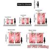 2pcs   2D FLAT PRINTING Curtains (Without Rod) Tulip Mothers Day Popular Curtains Versatile 100% Polyester Curtains Thermal