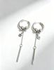 Stainless Steel Round Wire Hip Hop Earrings