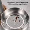 Premium Nonrust Steel Cooking Oil Strainer With Removable Filter Basket Large 1.5/2L Capacity Kitchen Tool