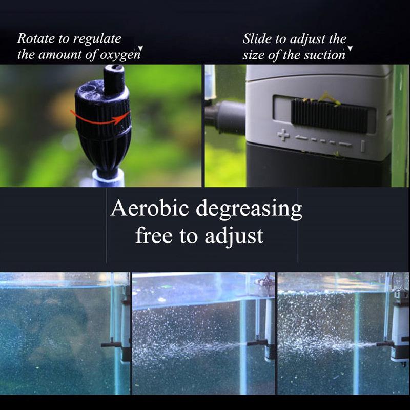 Aquarium Oil Pump Surface Skimmer Remove Oil Stain Film Water Pump for Fish Tank