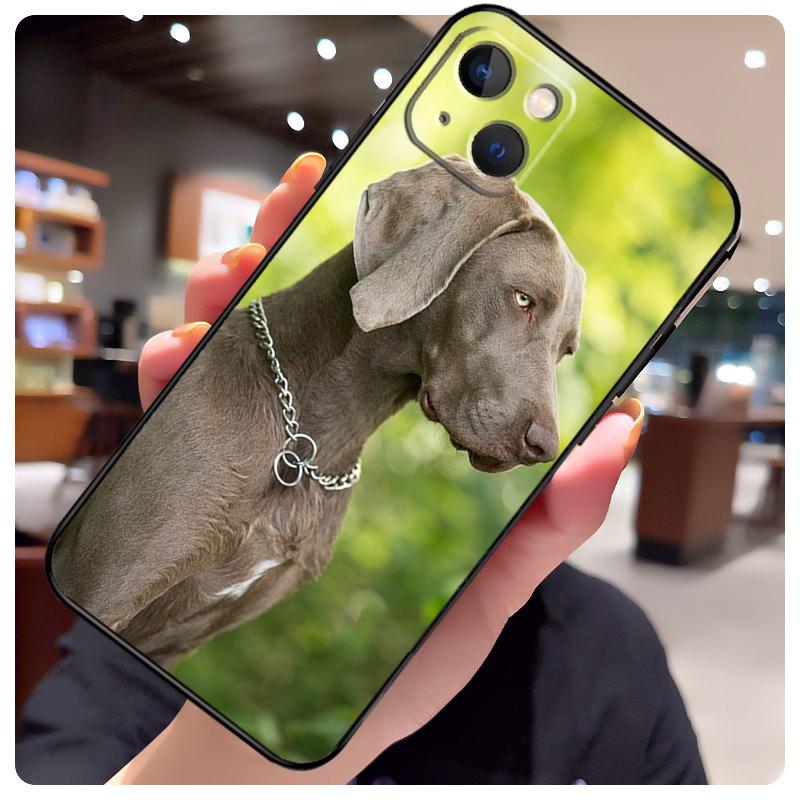 Weimaraner Dog Case For iPhone 16 14 15 Pro Max 12 13 Mini 11 15 Pro Max Plus X XS Max XR Phone Cover