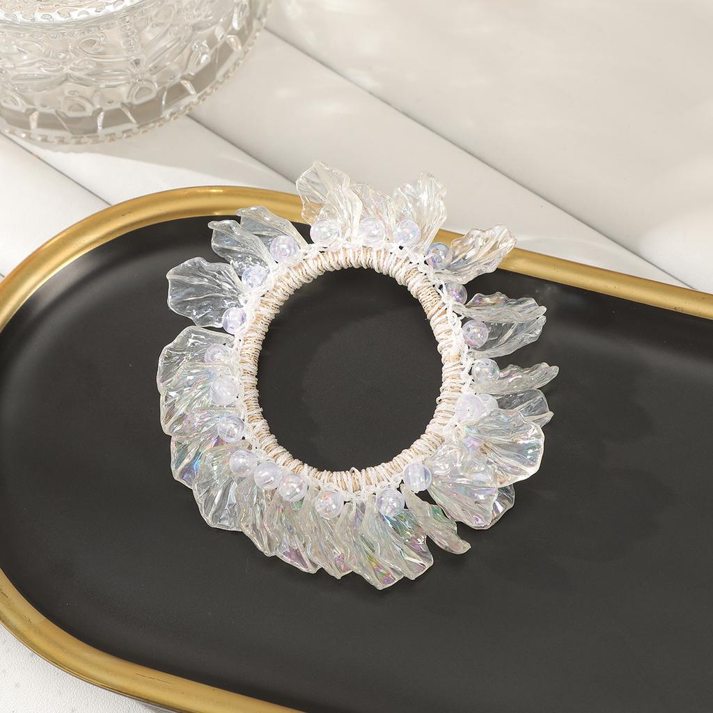 Fashion Bell Pearl Hair Ropes Scrunchies For Women Elastic Hair Tie Gum Fashion Korean Rubber Bands Hair Accessories