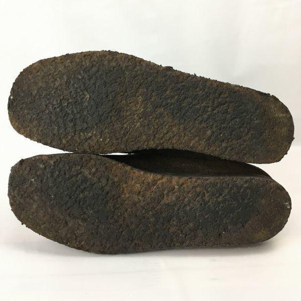 Regal Tricker’s Moccasin Boots Size 25.5 Crepe Sole Dark Brown Suede Men’s(USED)