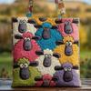 Quilted Tote Bag Digital Print Handbag Casual Daily Shoulder