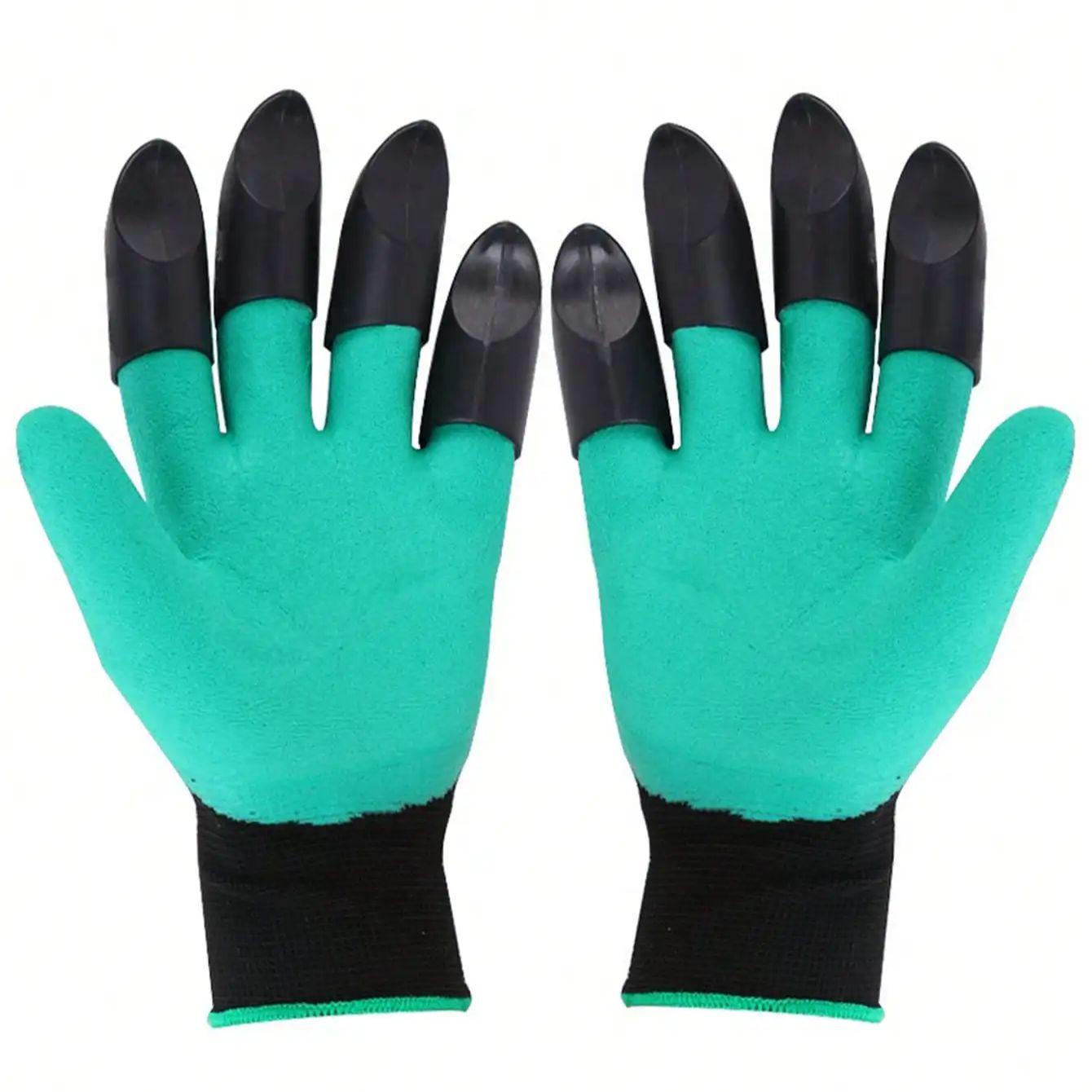 

Outdoor Digging Gloves Gardening Weeding Gloves Wear-resistant Anti-slip Work Safety Gloves for Outdoor Use зелёный