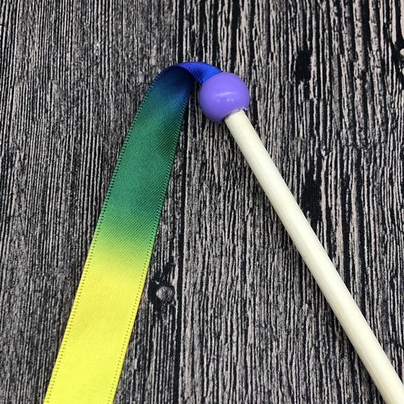 1 Pieces, Rainbow Ribbons, Fairy Sticks, Ribbon Sticks, Children's Dance Baton, Spinning and Gymnastics, Festival Party Supplies, Wedding Decoration