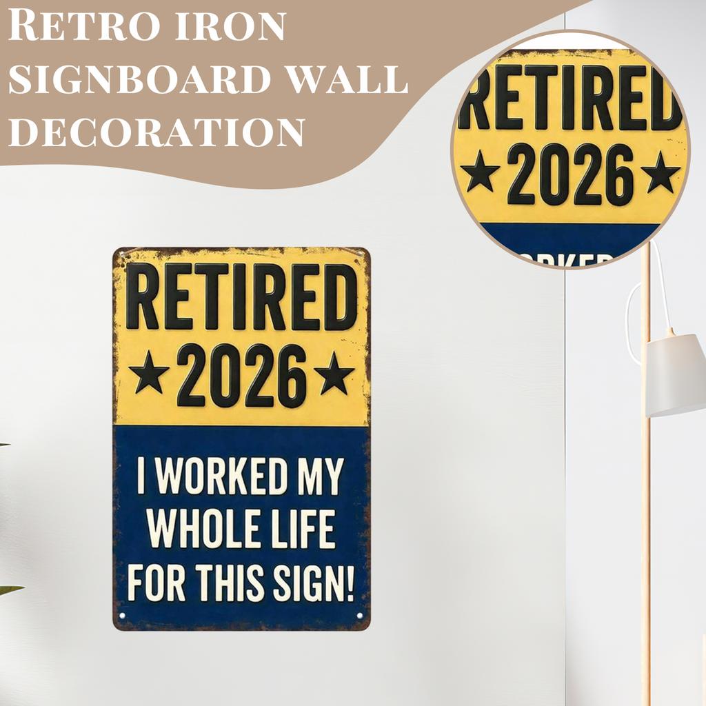 Vintage Tin Sign Wall Art - Retro Metal Plaque Decor For Home, Cafe, Bar, And Man Cave, Nostalgic Industrial