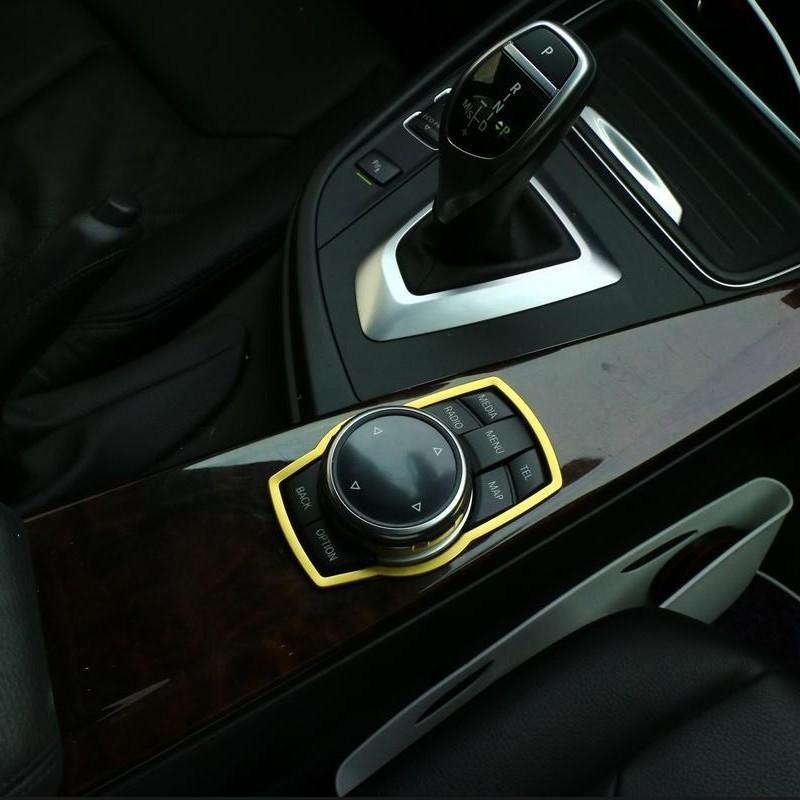 

Car Multimedia Buttons Cover Molding Trim Car Accessories Interior For 1 3 4 5 7 Series X1 X3 X4 X5 X6 E81 E87 F30 золотистий