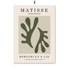 Matisse Green Leaf Coral Geometri Flower Market Plakater og utskrifter Veggkunst Lerretsmaling til stuen Dekorative bilder