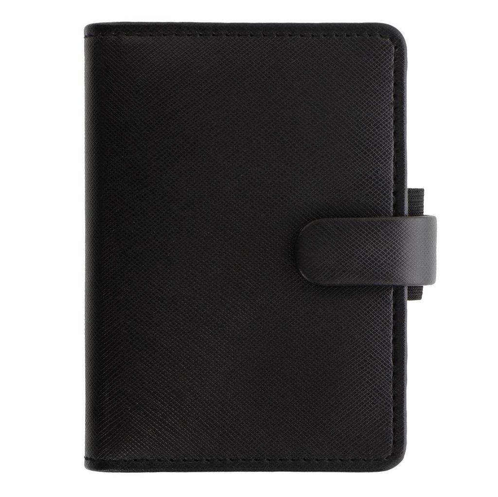 Filofax Saffiano Mini System Organizer, Black, 028771, Officially Imported