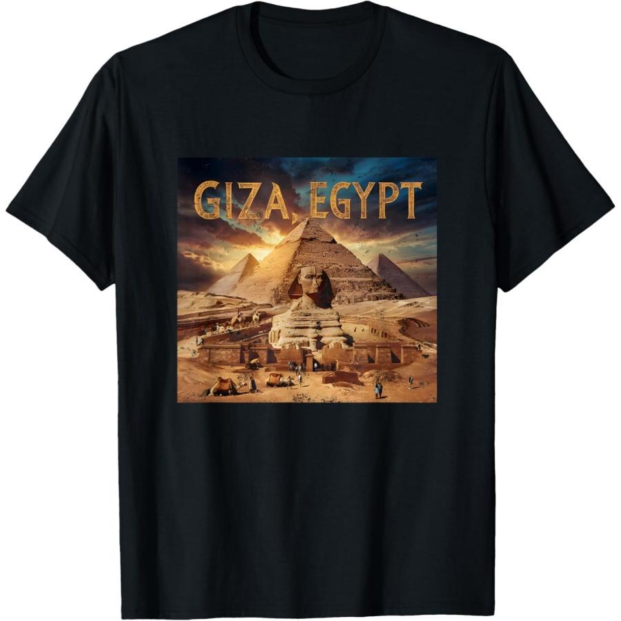 

Giza, Egypt - The Pyramids of Giza T-Shirt XXXXXL чёрный
