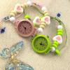 Fashion Dopamine Bracelet Watch Beaded Adjustable Star Heart Chain Watch Pendant Quartz Watch Women Girls Digital Wristwatches