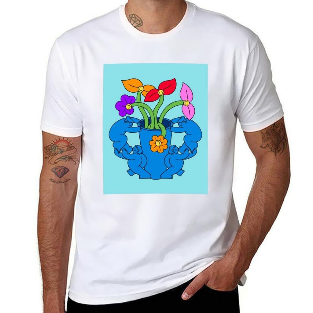 Roses Vase Arrangement TShirt Big Size Daily Wear TShirt