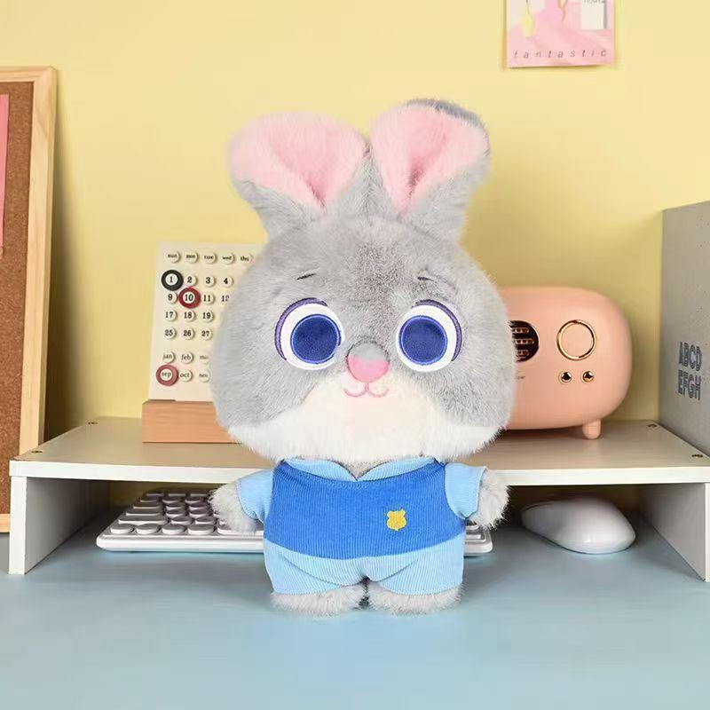 New Cute 35Cm Zootopia Series Judy Nick Plush Toy Cartoon Fox Rabbit Stuffed Doll Room Decoration Holiday Xmas Gift