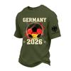 Men's Casual Printed Short Sleeve T-Shirt Lightweight Breathable Round Neck