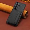 For Samsung Galaxy Z Fold7 5G Case with Card Slots Kickstand Calf Texture Leather Phone Back Cover